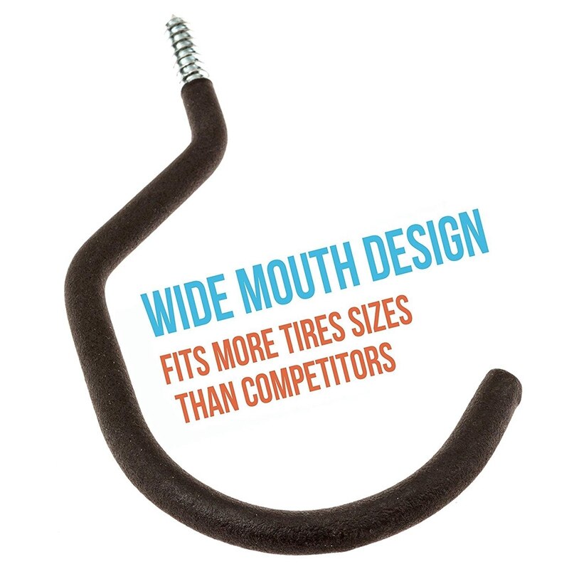 6Pcs/Set Bike Storage Hooks Heavy Duty Wall Bicycle Hanger For Garage Shed Garden Bicycle Mount Steel Hook Holder