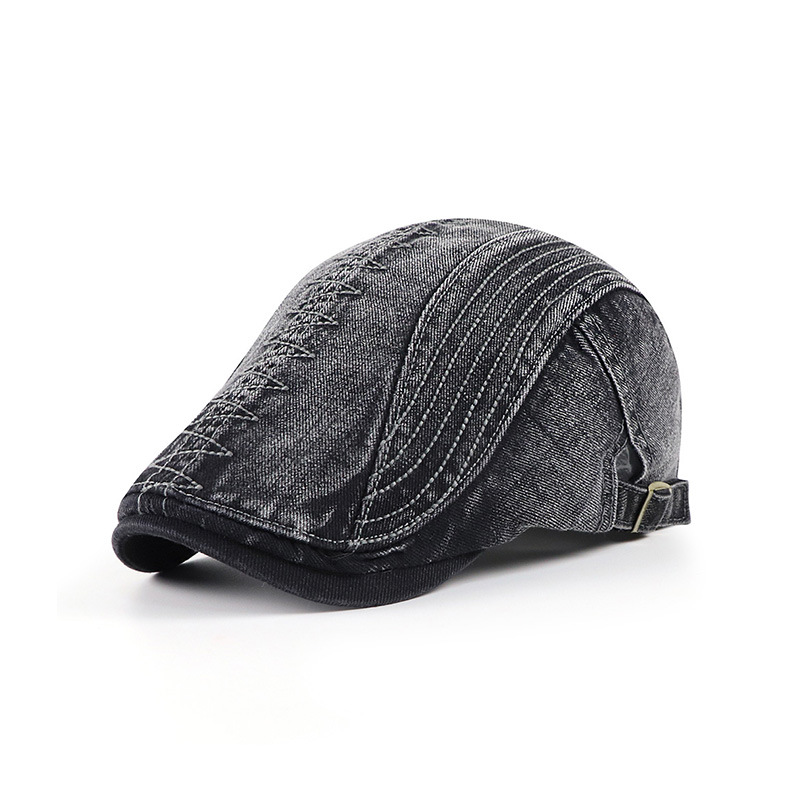 Gorro con visera para hombre, gorro con bordado lavado viejo, informal, para personas de mediana edad y ancianos, sombrilla, novedad de 2022: 1