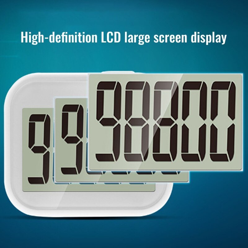 Podomètre 3D compteur de pas précis avec Clip grand écran podomètre précis pour les pas Mile suivi des pas pour la marche
