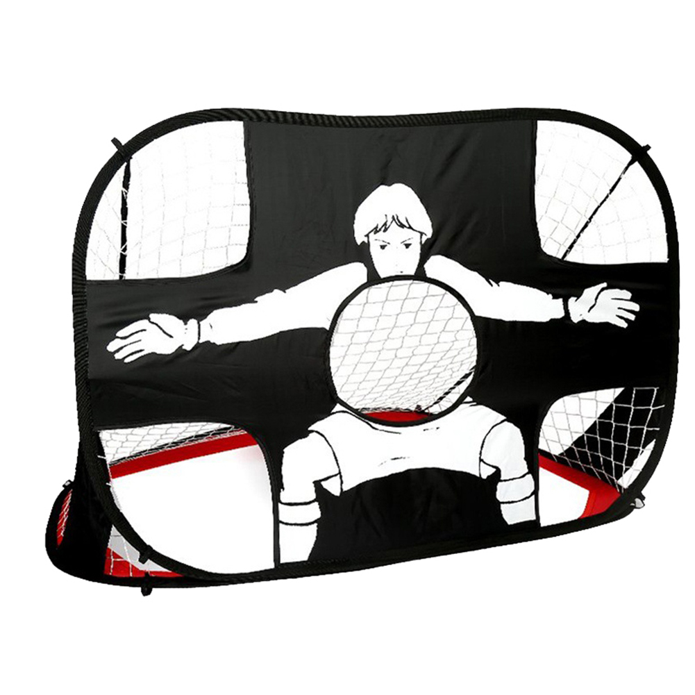 2-in-1 faltbare Fußballtore, tragbares Fußballzielnetz, leichtes Übungs-Fußballnetz für drinnen und draußen: Default Title