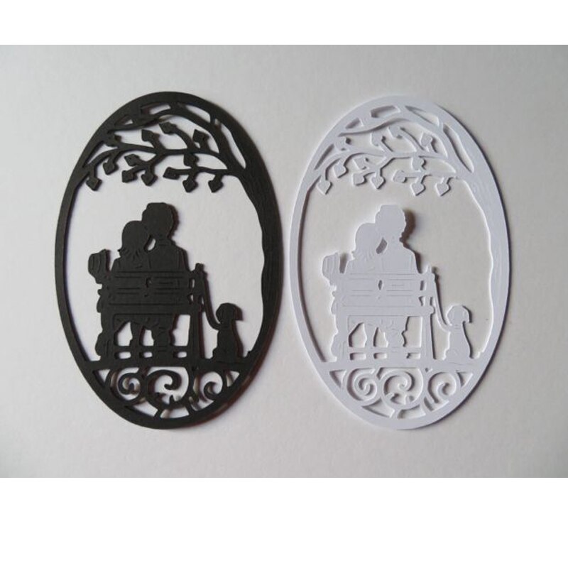 Elskere med kæledyrspasning form metal skære matricer stencil scrapbog album prægning til kort fremstilling håndværk indretning