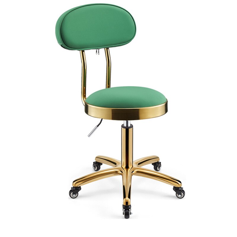 Roterende Lifting Schoonheid Kruk Kapper Stoel Ronde Gouden Kruk Rvs Stoel Kapper Kruk Kapsalon