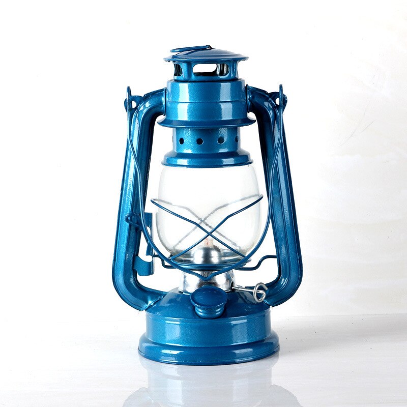 25cm retro klassisk parafin lampe 6 farger 235 led dimbare parafin lanterner veke bærbare lys bærbare lys utsmykning