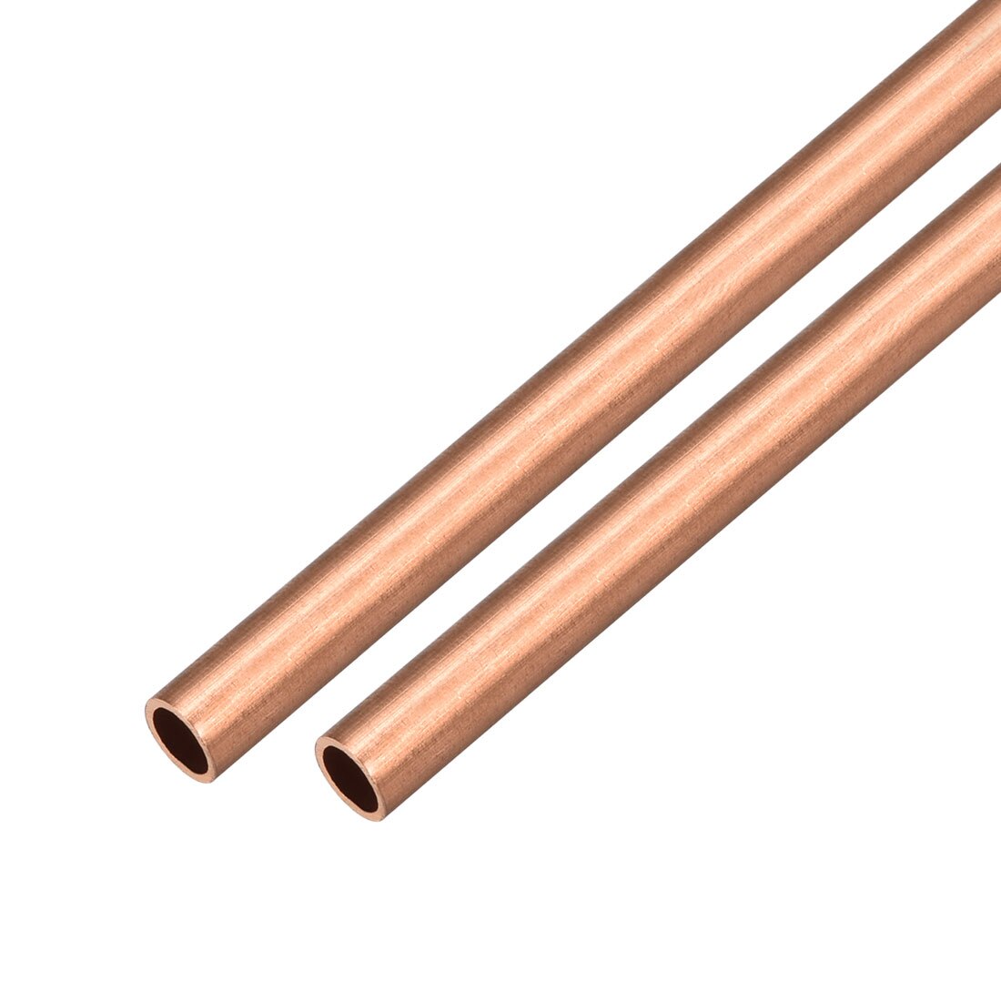 uxcell 2Pcs Copper Round Tube Pipe 7mm Outside Diameter X 6mm Inside Diameter 500mm Long Seamless Round Tube Durable