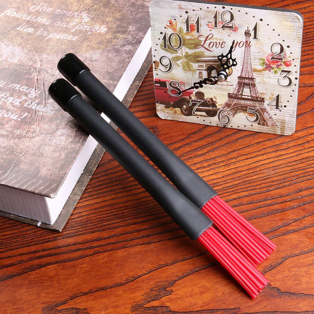 Escobillas para batería de Jazz, baquetas de percusión de 230mm * 20mm * 15mm, 2 uds., cepillo retráctil de nailon con mango de goma