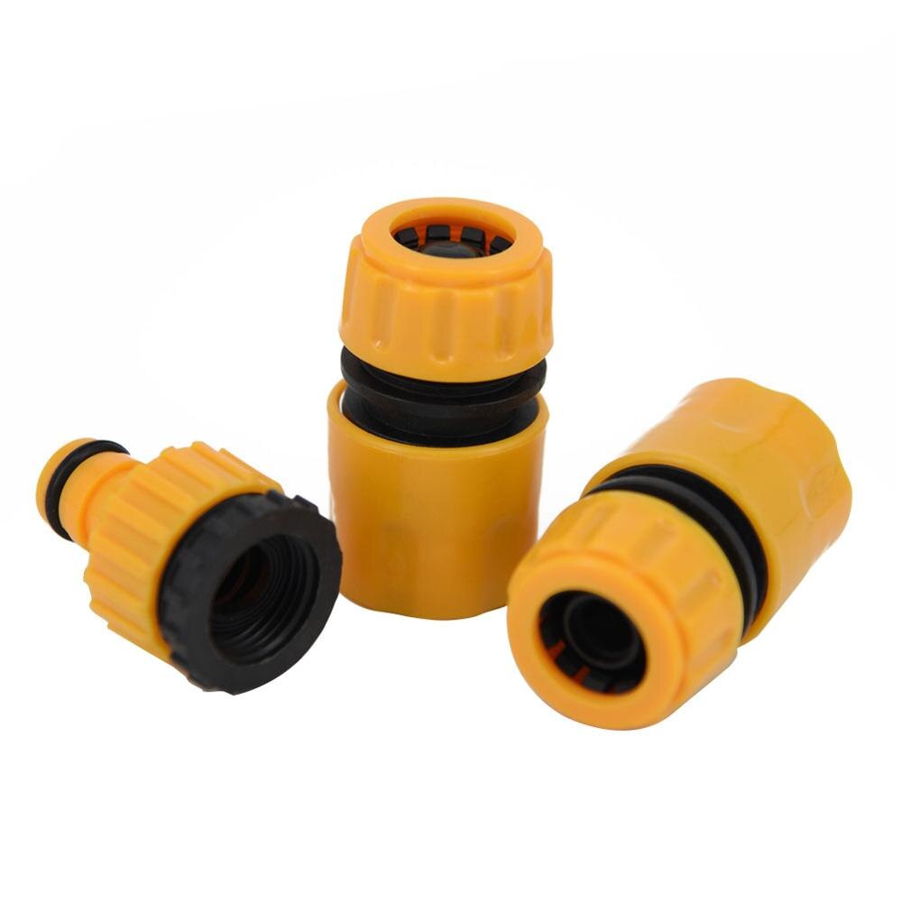 3PCS Coupling Adapter Drip Tape Watering Irrigation Faucet Hose Connecter with 1/2'' 3/4'' Male Garden Water Connector