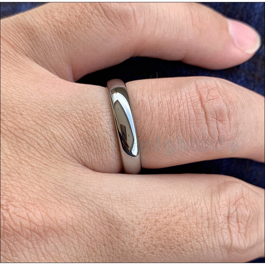 4Mm Womens Ring Tungsten Carbide Wedding Band Mode Liefhebbers Classic Engagement Ring Dome Gepolijst Comfort Fit