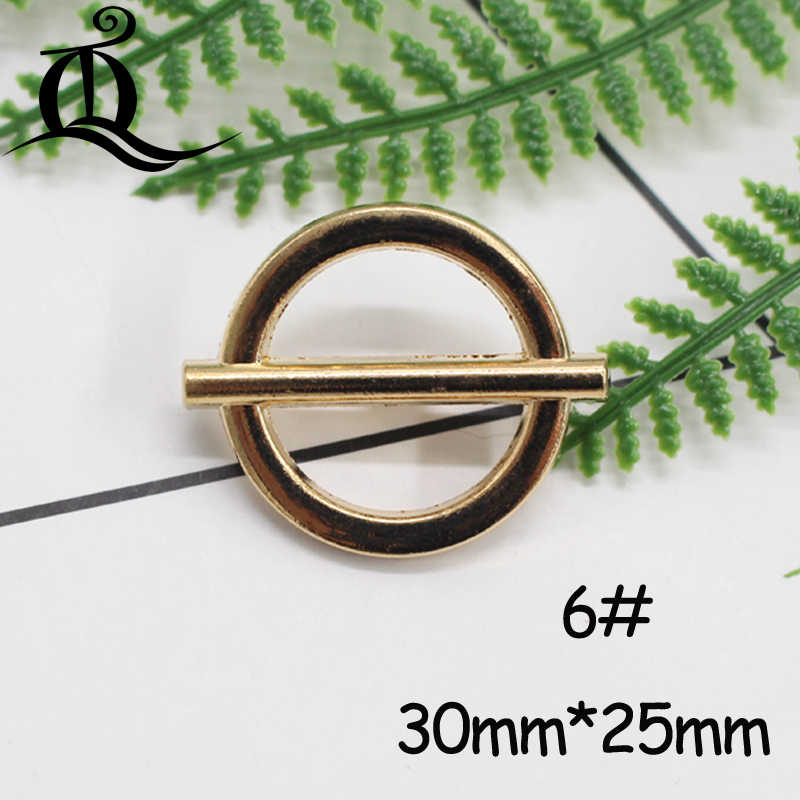10Pcs 16-25mmgold Zilver Mix Metalen Knoppen Sluiting Fabriek Modellen Hete Modellen Metalen Knoppen 15Mm Naaien Leveringen: No6 30X25mm