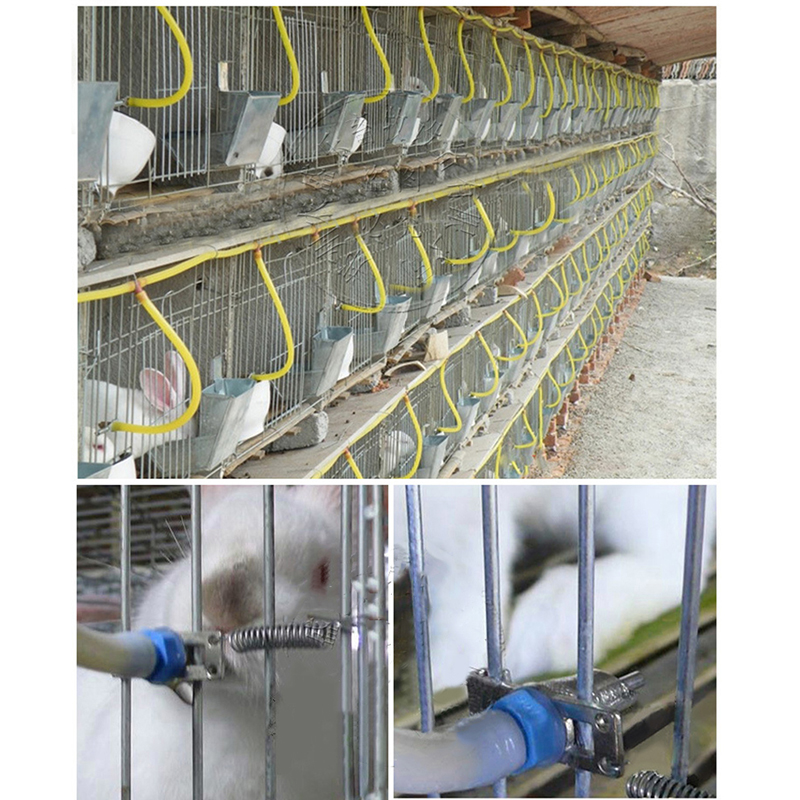 10 stück/packung automatischer nippel-wasserspender für kaninchen, tränke für nagetiere, nippel-trinkgeräte für kaninchen