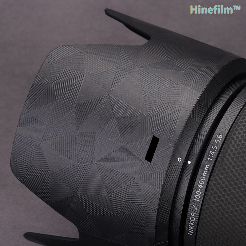Pegatina de lente Z 100-400 100400 para Nikon Z 100-400mm f/4,5-5,6 VR S, fundas Premium, película protectora