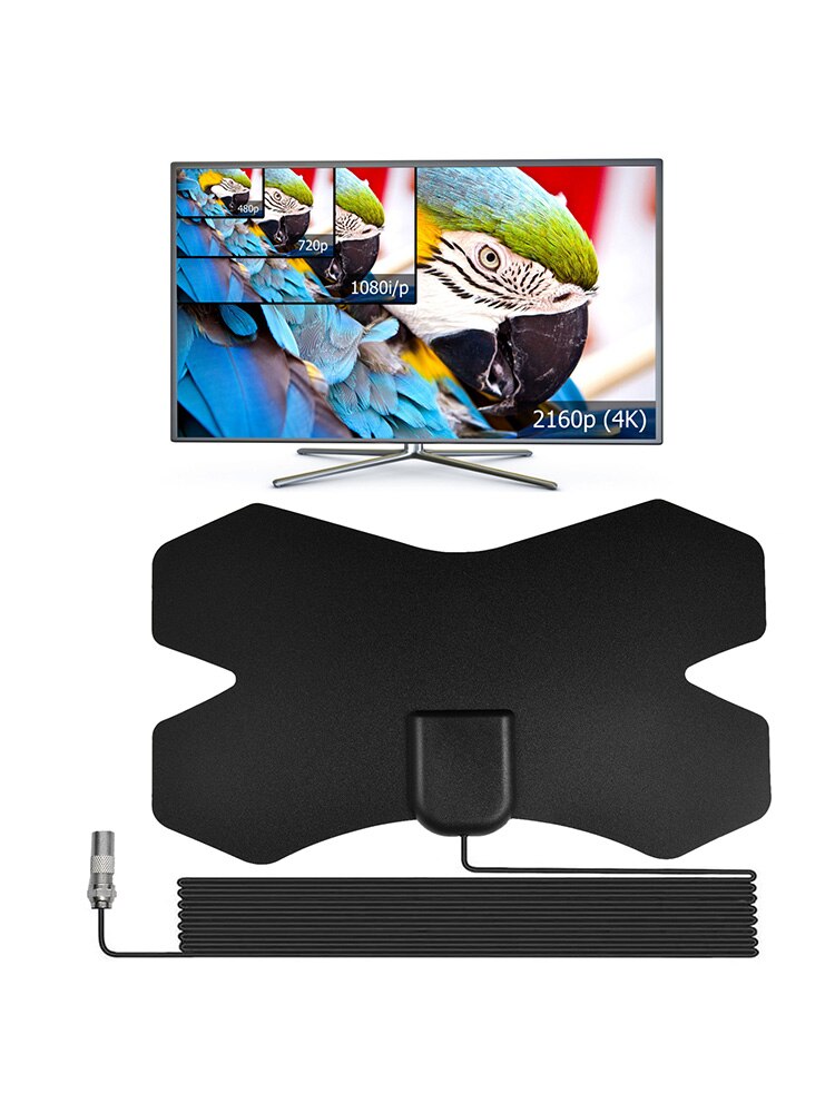 HDTV Antenna Amplified HD Digital 4K Full HD Channel Amplified HDTV Antenna Indoor Outdoor 2000 Miles Range Signal Amplification