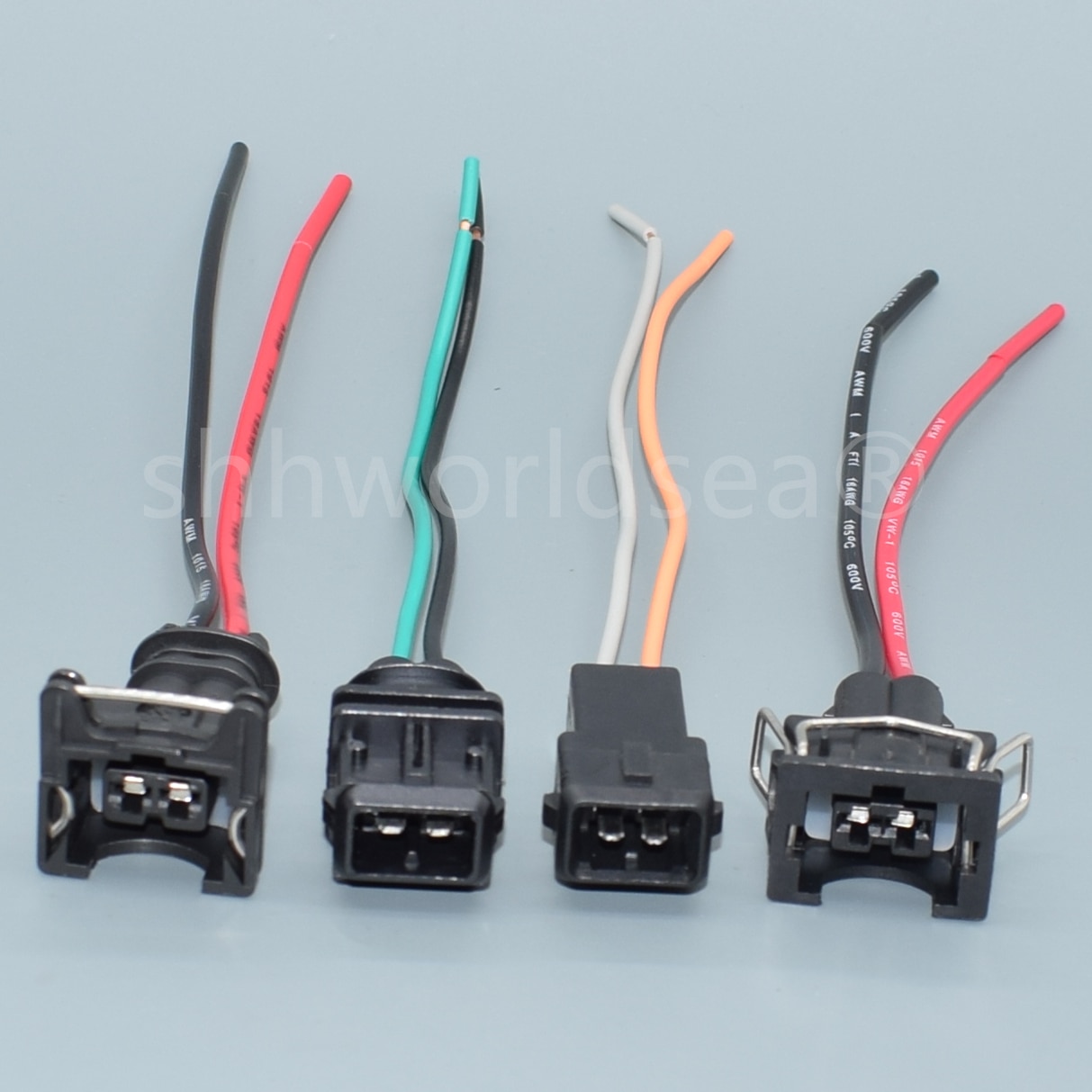 shhworldsea 3.5mm Junior Power Timer 2 pin sealed fuel injector EV1 connector Ignition Coil Plug 282189-1 829441-1 037 906 240