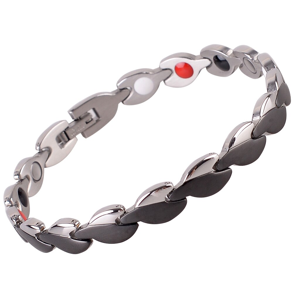 EBUTY – Bracelet à breloques énergétique pour femmes, bijoux à la , populaire, 4 éléments avec boîte: electric black