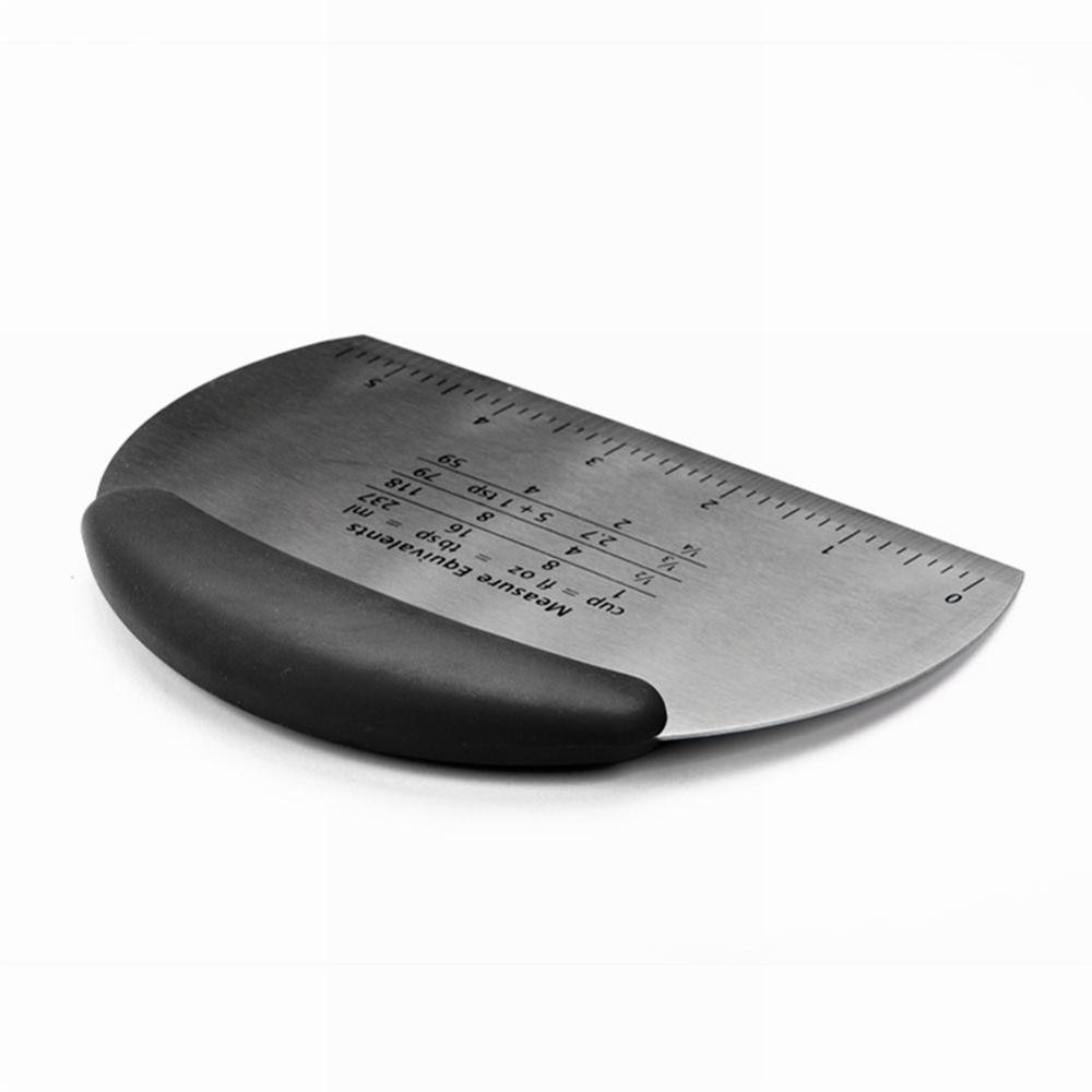 Stainless Steel Pastry Scraper/Cutter/Chopper Multi-Function Easy Grip Bench Scraper for Pastry Butter Dough