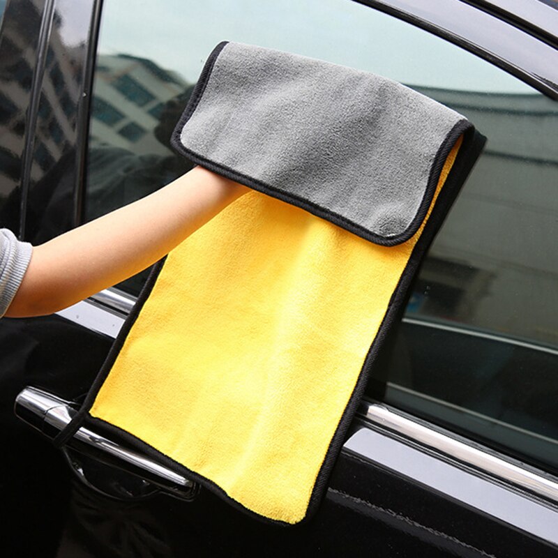 1Pc Microfiber Auto Wassen Handdoek Zachte Superabsorberende Wassen Schoonmaakdoekje 30*30Cm Of 60*30Cm auto Wassen Onderhoud Gereedschap