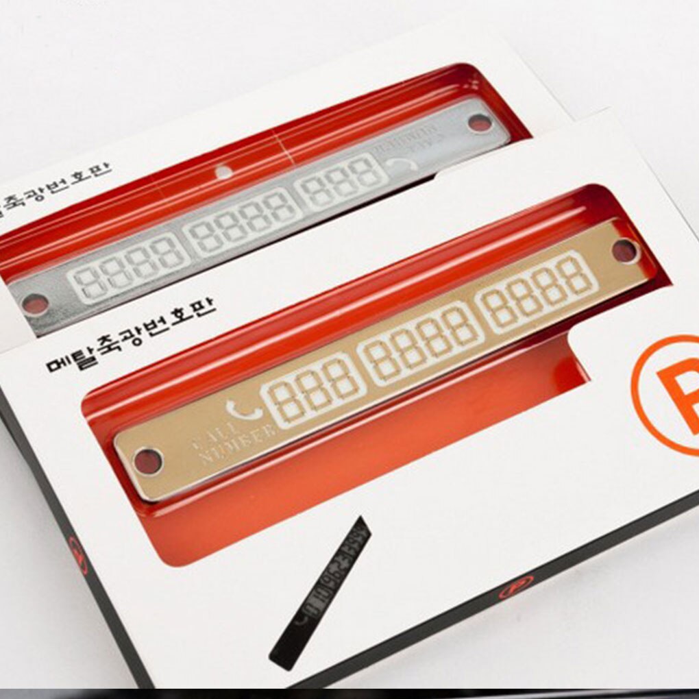 Auto stickers tijdelijke parkeerkaart notificatie nacht lichtgevende zuignap kaart telefoonnummer willekeurige kleur