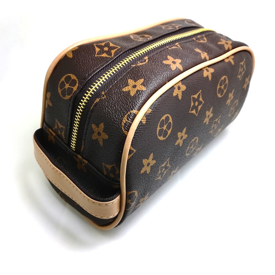 Cosmetic Bag Travel Makeup Case Handbag PU Women Organizer Pouch Wash Kit Bear Coin Suitcase Women