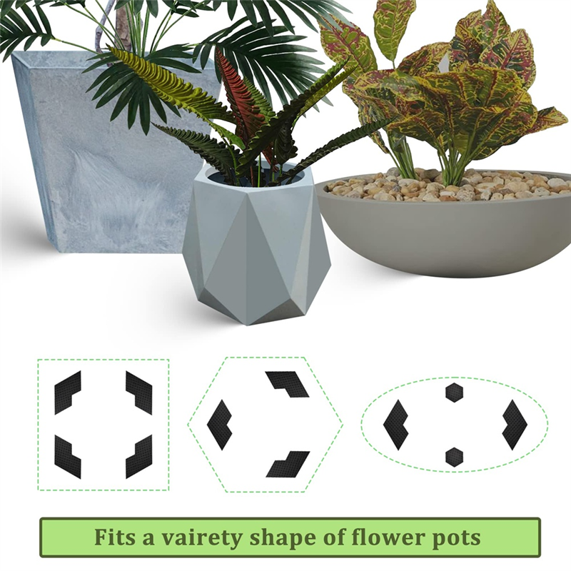ABJI-Voor Indoor Outdoor Planter Tuin Composiet Hexagon Bloempot Voeten Riser Antislip Tuinieren Pot Voeten Pads