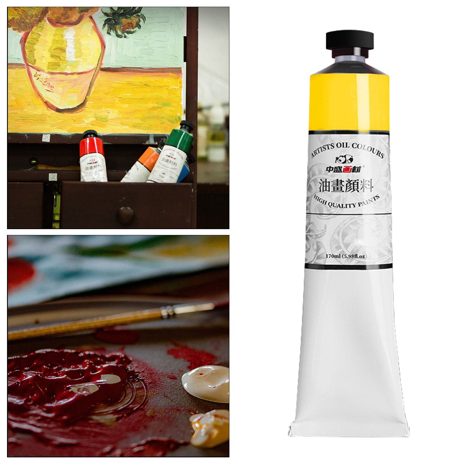 170ml Oil Paint Pigment for Artist Oil Painting Drawing Art Color Paint Supplies