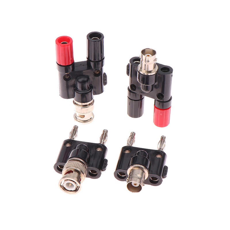 1Pc Adapter BNC Auf Bananen Stecker & Buchse Banana Weibliche Jack Buchse Binding Post RF Coax koaxial Splitter Konverter