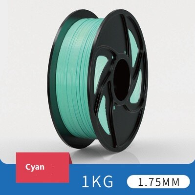 PLA 3D Printer Filament 1.75mm 30 Colors Sample for 3D Printing Materials: Cyan