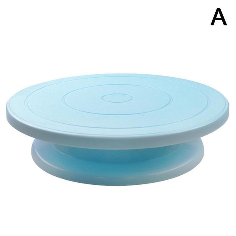 Rotating Anti-skid Round Plastic Cake Plate Turntable Diy Rotary Cake Cake Tool Stand Decorating Baking Kitchen Table F3A8: A