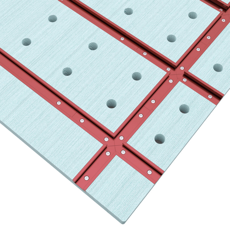 T-track Double Cut Profile Universal with Predrilled Mounting Holes Woodworking and Clamps High Strength Aluminum Alloy