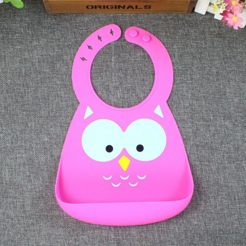 Baby Bib Pasgeboren Baby Jongen Meisje Kinderen Cartoon Slabbetjes Waterdichte Speeksel Voeden Schort Babadore Food Grade Siliconen Slabbetjes 2B04