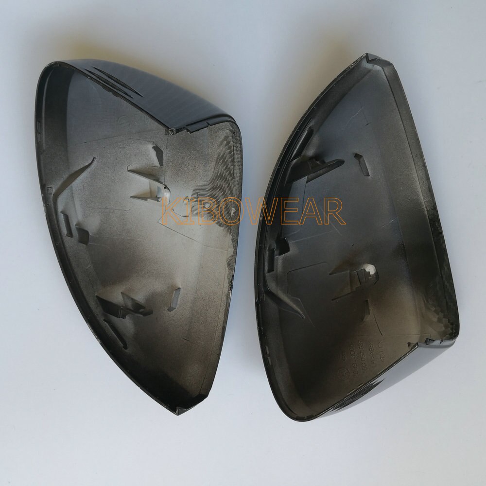 2pcs Side Wing Mirror Caps Cover for VW Tiguan Allspace L MK2 (Carbon
