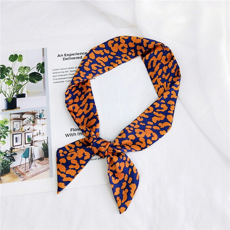 Hart Print Hoofd Scraf Das Sjaal Vrouwen Lange Skinny Chiffon Zak Haar Sjaals Voor Dames foulard Femme: COLOR 16