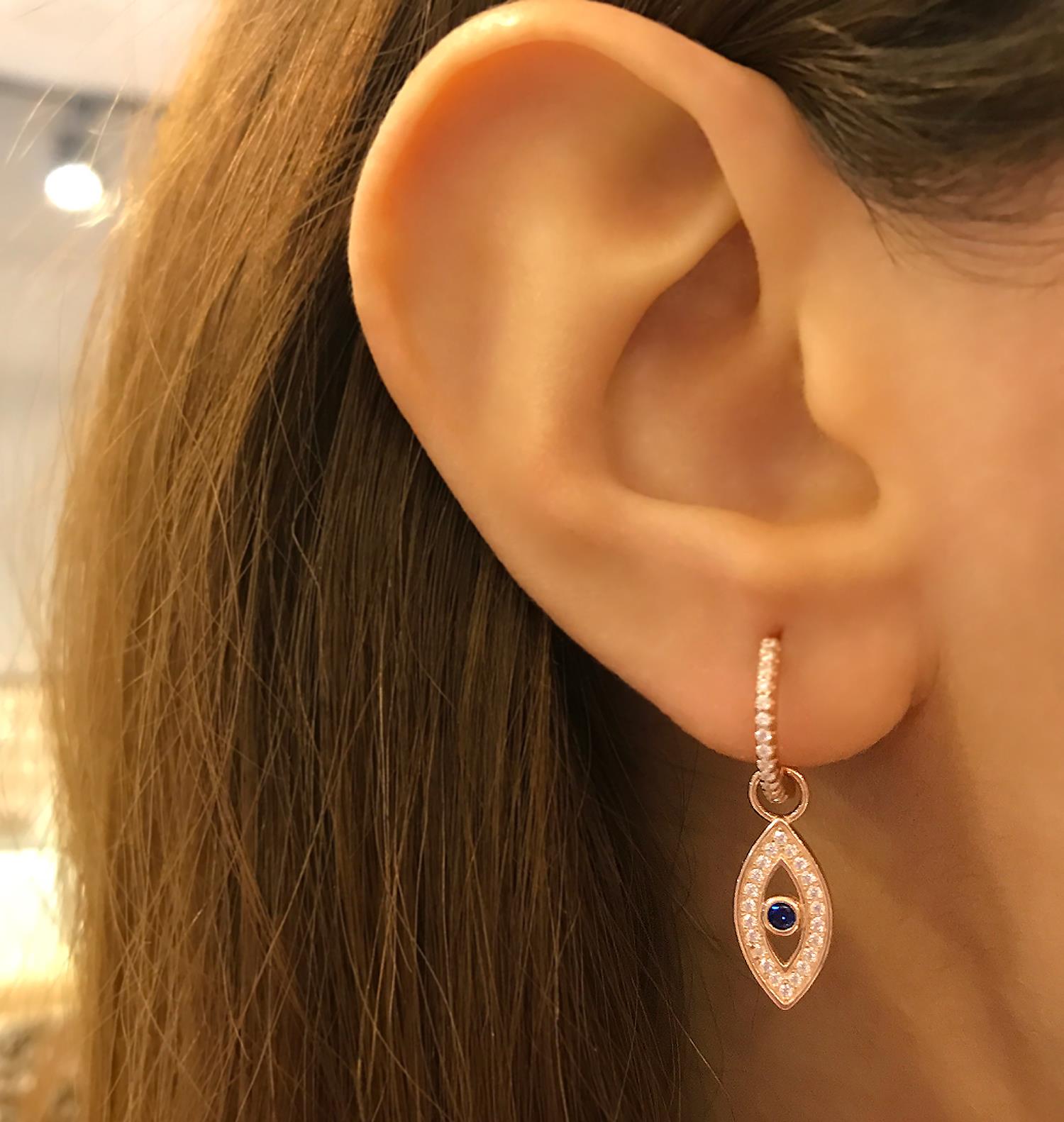POPLYKE Ohrringe Mit Sonnenblume & Schutzblick – Sterling Silber, Hypoallergen, Trendig Für Damen