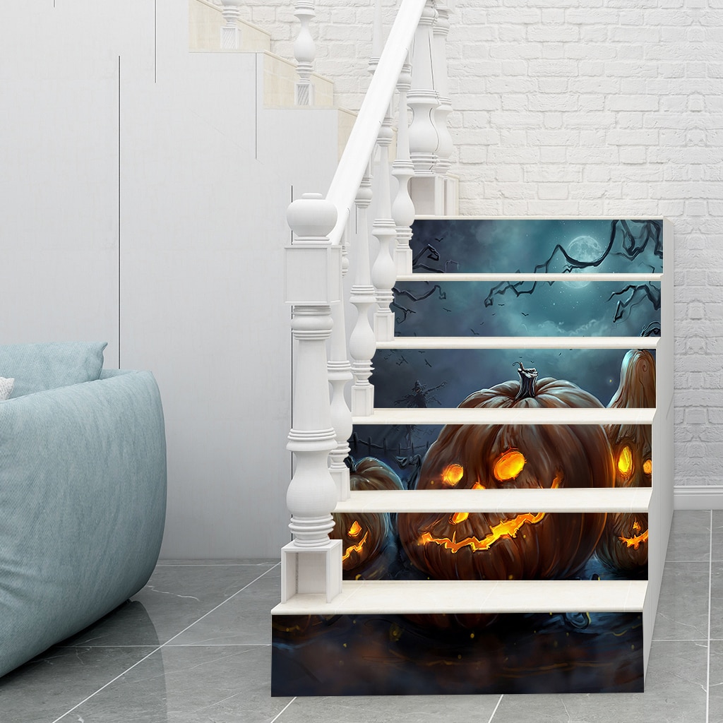 6 teile/satz 3D Treppen Abziehbilder Aufkleber Treppen Abziehbilder Treppe Aufkleber