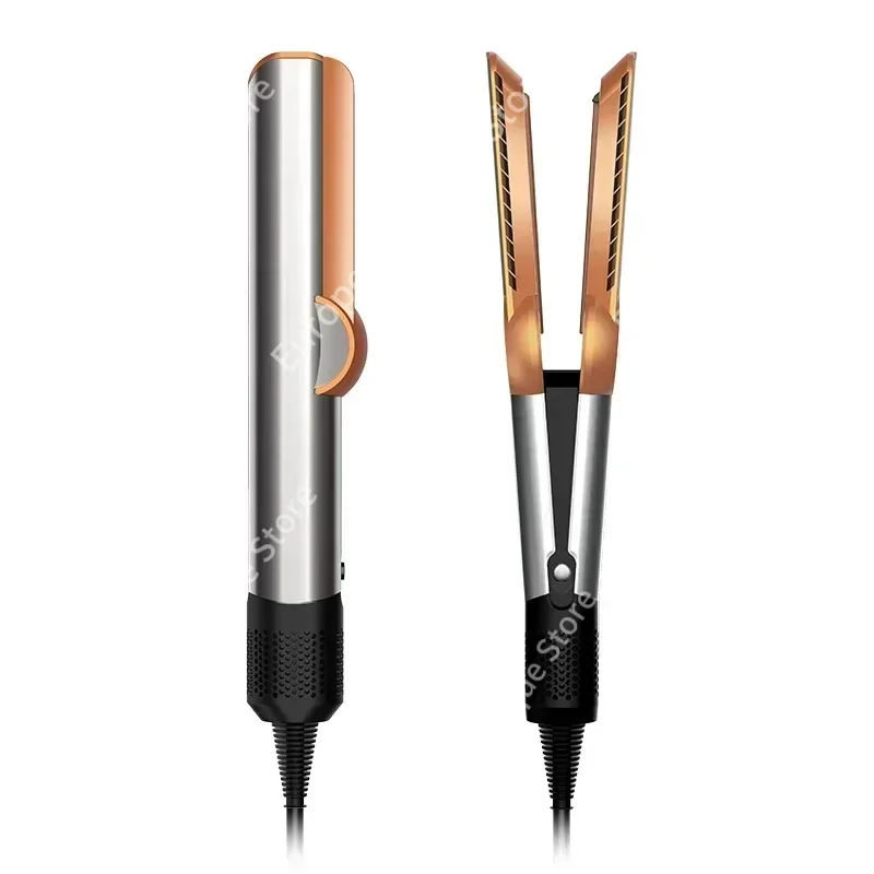 2-in-1 professioneller, schnell trocknender Haartrockner und Glätteisen, Negativ-Ionen-Eisen, langlebiges Styling-Werkzeug, nasser und trockener Lockenstab: Grau / 32 mm