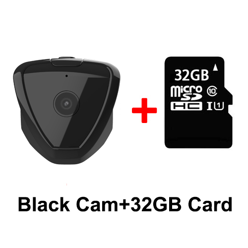 Mini Camera HD 720 P Draadloze Wifi IP Micro Video Camera Surveillance Nachtzicht Motion Actie Detecteert Draagbare Home Security: Black with 32GB