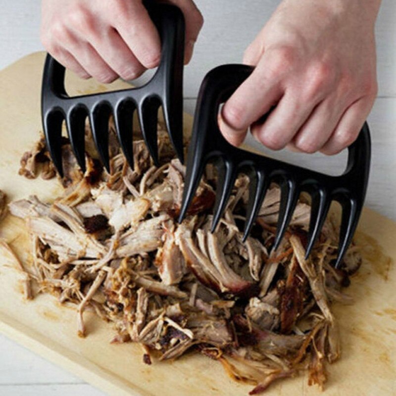 Bjørneklo kødkværn tåre kødværktøj bjørneklo bbq gaffel til at rive kød mad gaffel punkter som kød grillværktøj i køkkenet
