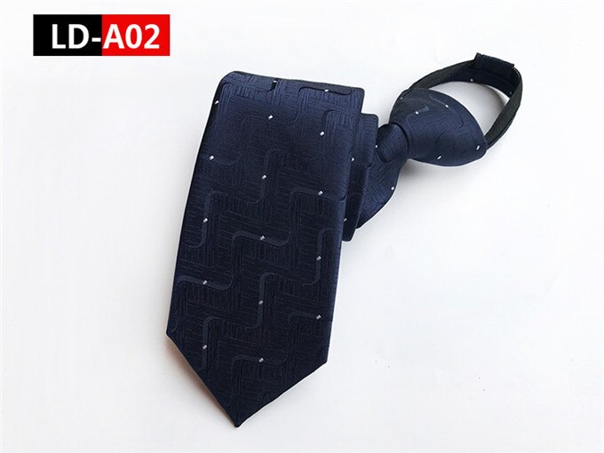 Scst merk rits stropdassen voor heren stropdas klassieke gestreepte print heren stropdas blauwe zakelijke feest stropdas gravate  a108: A02