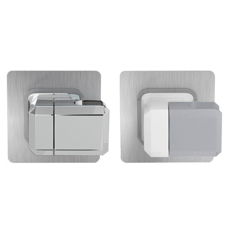 Bathroom Self-adhesive Shower Bracket Universal Wall Mounted Fixture Bracket for Handheld Shower Head 90° Adjustable