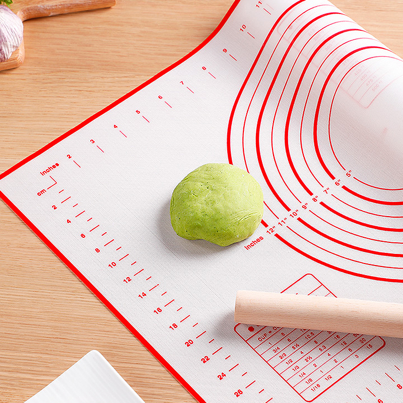 4 Size Silicone Baking Mat Pizza Dough Maker Pastry Kitchen Gadgets Cooking Tools Utensils Bakeware Kneading Accessories