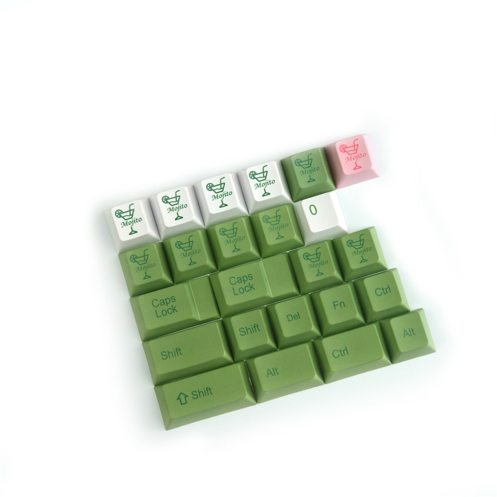 Mechanical Keyboard Mogitto Keycaps PBT Cherry Profile Keycap 5 Face DYE Sublimation 1.75U 2U 2.25U Shift 129 Keys Full Sets