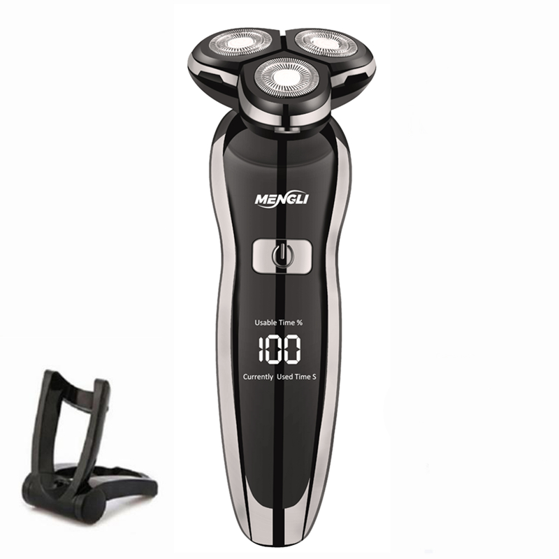 ZOZEN Electric Razor Electric Shaver Washable Rechargeable Body Hair Clipper Shaving Machine for Men Beard Trimmer Wet Dry Use: black