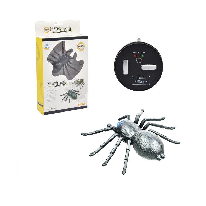 Infrarood Rc Afstandsbediening Dier Insect Speelgoed Simulatie Scorpion Spider Mot Prank Grappen Truc Speelgoed Kids Funny Novelty: 01 Spider