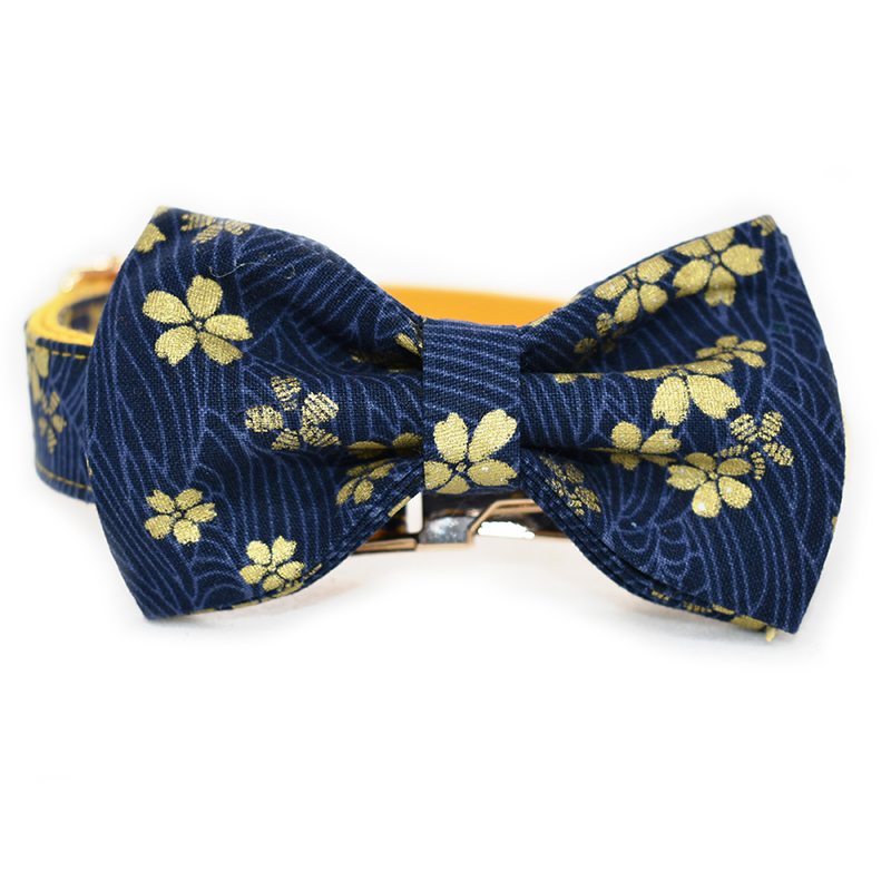 Collier à graver nom et identification du téléphone, nœud pour chien, chiot, boucle en métal, fabricant de collier à fleurs, prix d'usine, 4 tailles