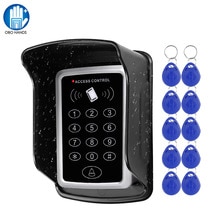 RFID Keypad Door Access Control System Waterproof Protecter Cover Rainproof Outdoor 125KHz EM Card Reader Door Opener 10pcs Keys