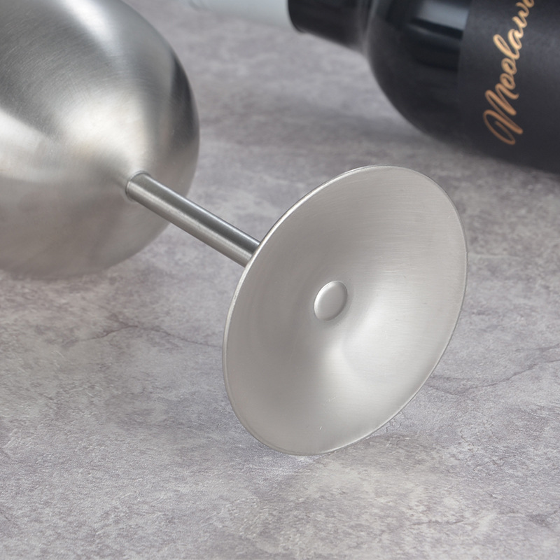 1pcs Stainless Steel Wine Glasses All-steel Goblet Metal Wine Glas Wineglass Bar Champagne Cocktail Drinking Cup Party Supplies