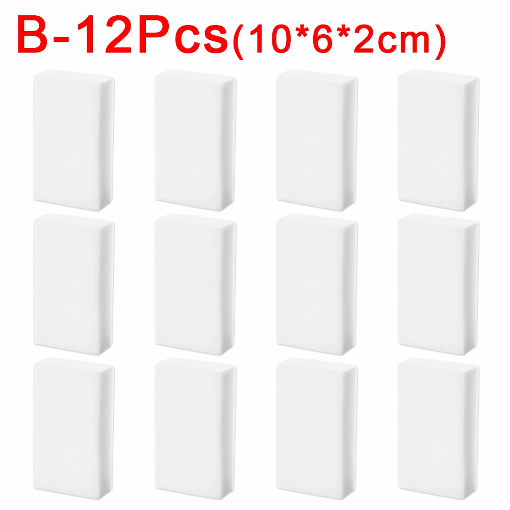 12/1Pcs Magic Sponge Cleaner Multi-functional Melamine Cleaning Sponges For Kitchen Dish Pot Household Bathroom Cleaning Tools: Blue