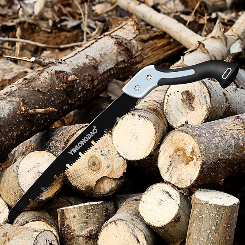 Sierra de carpintero de acero SK5, sierra de acero de alto carbono, sierra plegable de mano para carpintería, sierra doméstica para podar ramas de árboles, herramientas de jardín