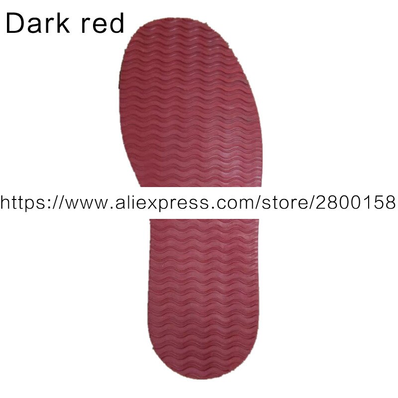 1 paar DIY Gummi Volle Sohle Reparatur Schuhe Reifen Korn Welle aufbringen Reparatur Arbeiter Schuhe Laufsohle 4mm Stock Auf voll Sohlen Ferse Pads: dunkel rot