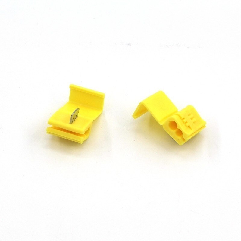 10 X Yellow Scotch Lock Quick Splice Wire Connectors – 6mm, Crimp Type