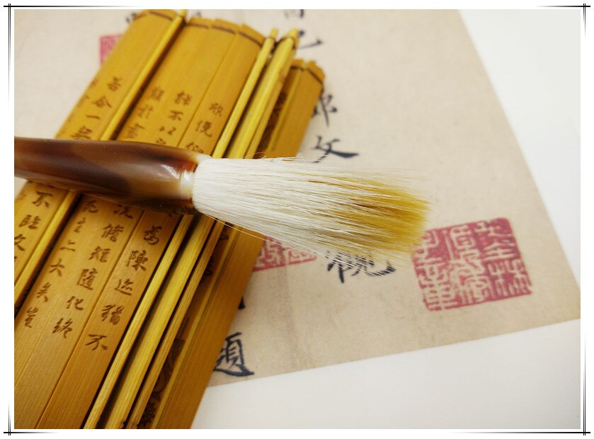 3pcs Chinese calligraphy pen set resin barrel multiple hairs brush pen Chinese ink traditional Chinese painting calligraphy pen