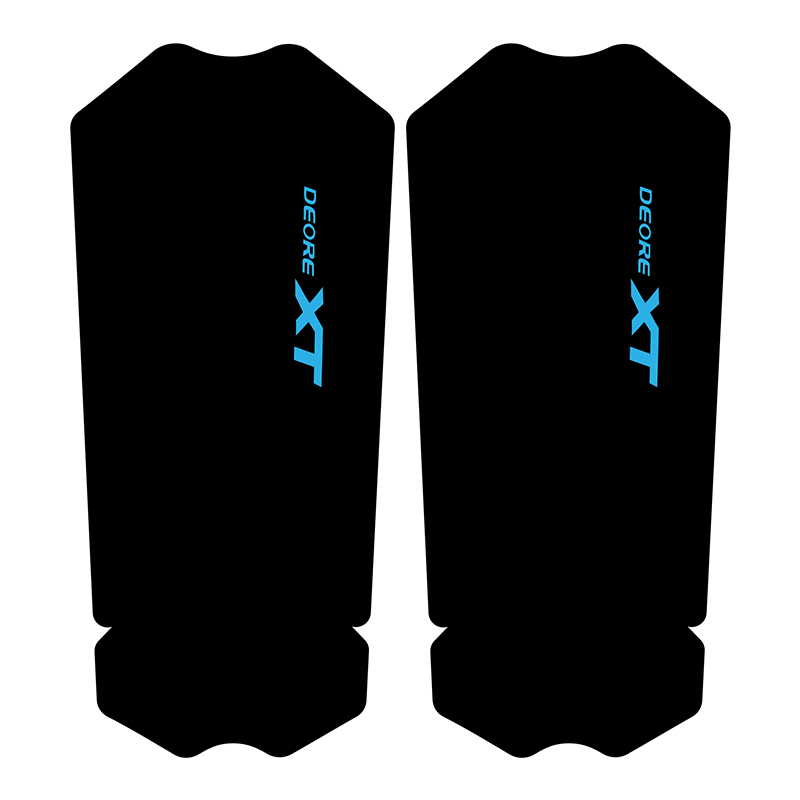 Lehool – autocollant de manivelle de vélo de montagne XT-M8100, AM DH, accessoires de vélo: blue logoBlackBottom